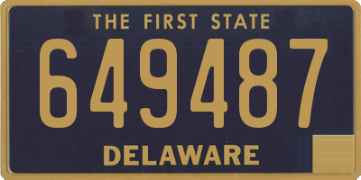 DE license plate 649487