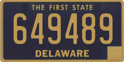 DE license plate 649489