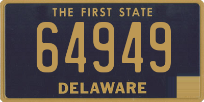 DE license plate 64949