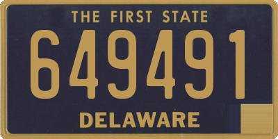 DE license plate 649491