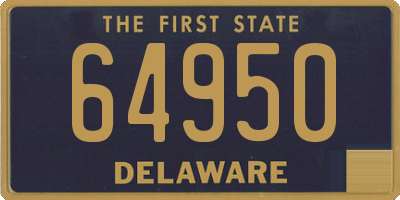 DE license plate 64950