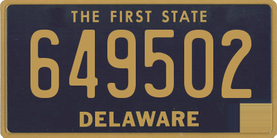DE license plate 649502