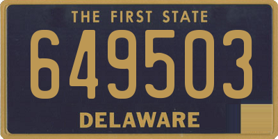 DE license plate 649503