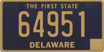 DE license plate 64951