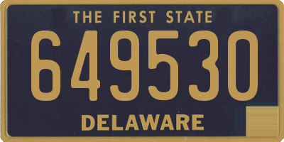 DE license plate 649530