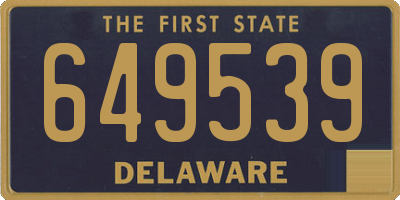 DE license plate 649539