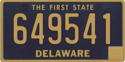 DE license plate 649541