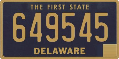 DE license plate 649545
