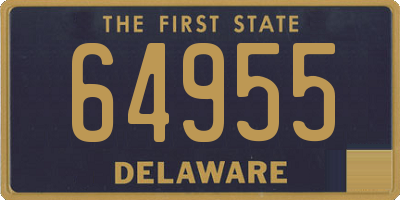 DE license plate 64955