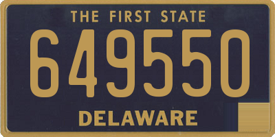 DE license plate 649550