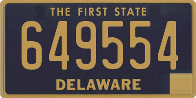 DE license plate 649554
