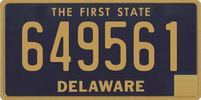 DE license plate 649561