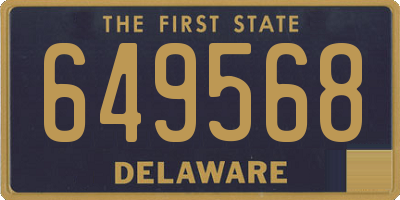DE license plate 649568