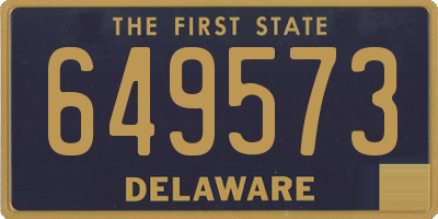 DE license plate 649573
