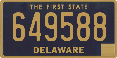 DE license plate 649588