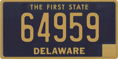 DE license plate 64959