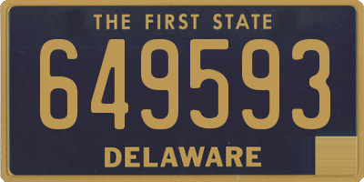 DE license plate 649593