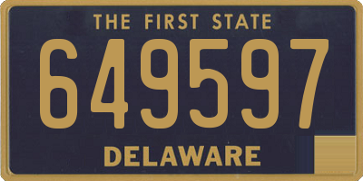 DE license plate 649597
