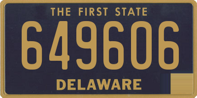 DE license plate 649606