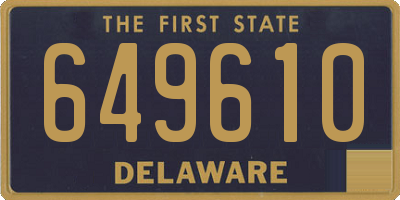 DE license plate 649610