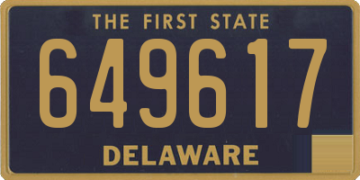 DE license plate 649617