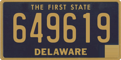 DE license plate 649619