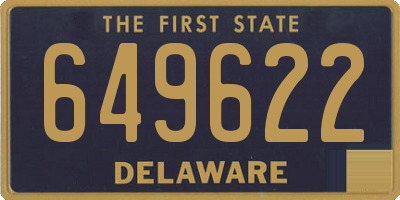 DE license plate 649622