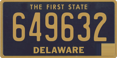 DE license plate 649632