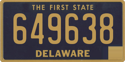 DE license plate 649638