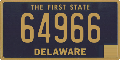DE license plate 64966