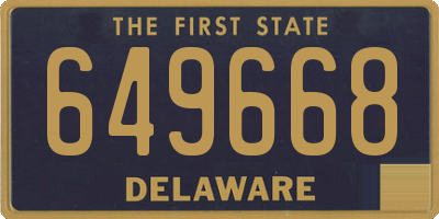 DE license plate 649668