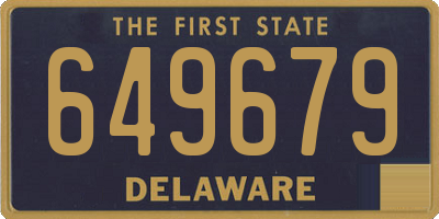 DE license plate 649679