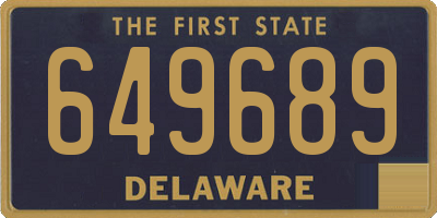 DE license plate 649689