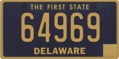 DE license plate 64969