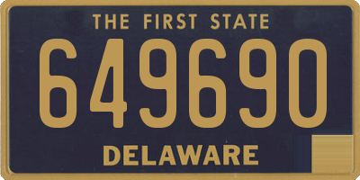 DE license plate 649690