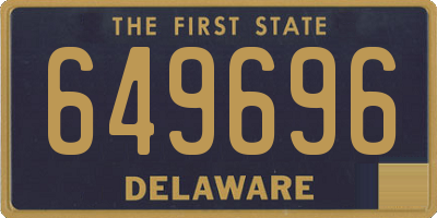 DE license plate 649696