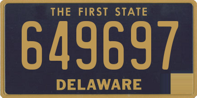 DE license plate 649697