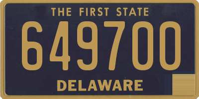 DE license plate 649700