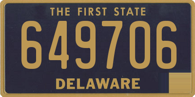 DE license plate 649706