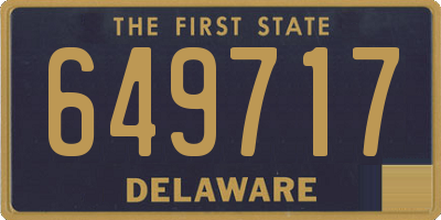 DE license plate 649717
