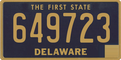 DE license plate 649723