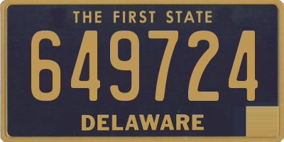 DE license plate 649724