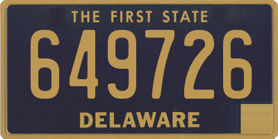DE license plate 649726
