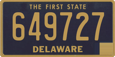 DE license plate 649727