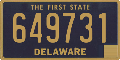 DE license plate 649731