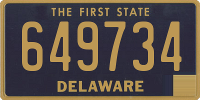 DE license plate 649734