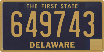 DE license plate 649743