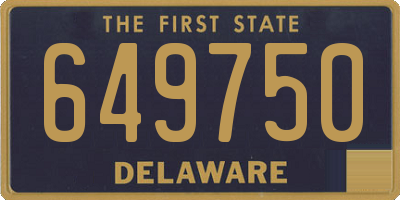 DE license plate 649750