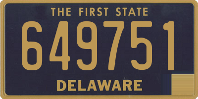 DE license plate 649751