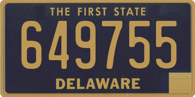 DE license plate 649755